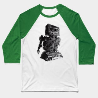 Retro Hi-Fi Robot Baseball T-Shirt